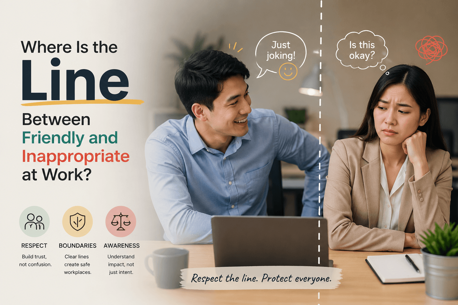 Where Is the Line Between Friendly and Inappropriate at Work?