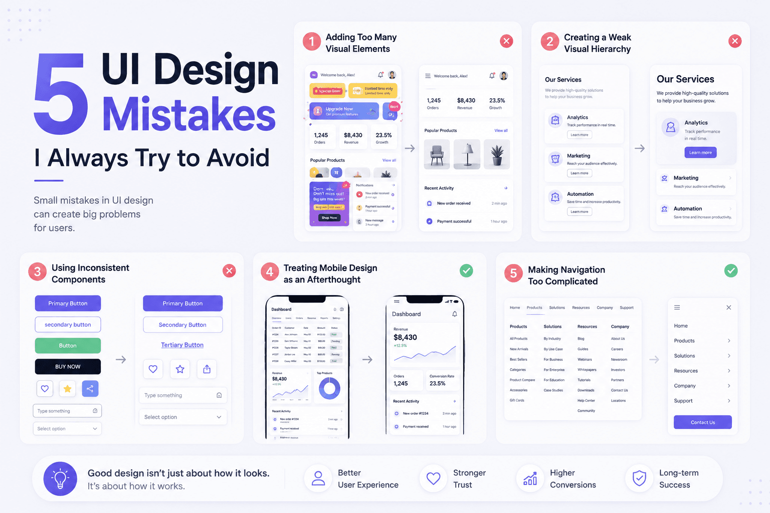 5 UI Design Mistakes I Always Try to Avoid